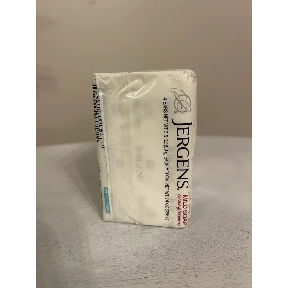 Jergens Mild Soap 1‎ Pack of 4 Bars New Original Sealed